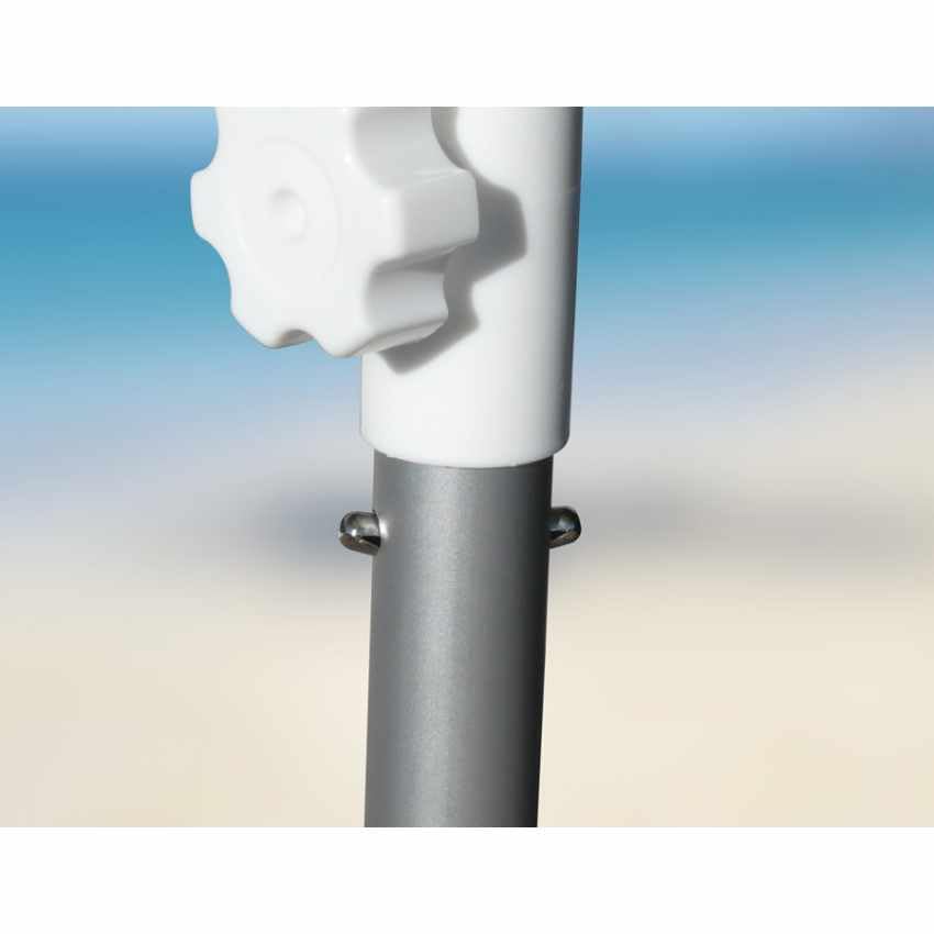 Ombrellone Mare Spiaggia 240 cm Alluminio Antivento Protezione UV Roma - Verde 2