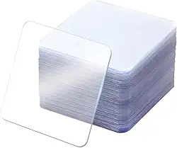 Fita quadrada transparente de montagem dupla face, resistente, super pegajosa, almofadas de gel para celular, carro, artesanato DIY, parede de escritório em casa (60 peças)