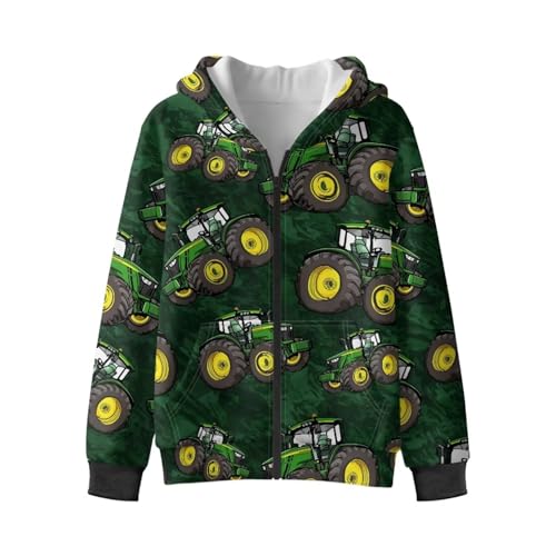 Kids Fluffy Fleece Hoodie Zip-Up Pullover Fuzzy Sweatshirt with Pockets for Fall Winter Sweatshirts for Girls Boys