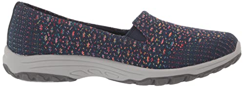 Skechers Women's Sporty Loafer Flat, Navy Multi, 8 #TOP5
