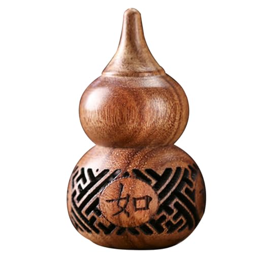 Recipiente de aroma tallado en madera con cuentas aromáticas miniatura 1
