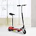 Patinete Eléctrico Plegable E-Scooter Batería 120W Manillar Asiento Ajustable Freno Pie de...