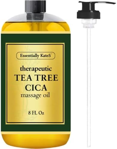 Óleo de massagem com óleo de tea tree e Centella asiatica Essentially KateS, 240 mL