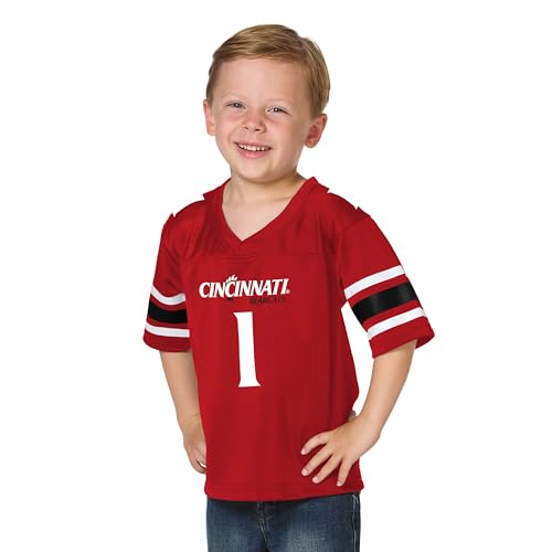 Image of Little King NCAA Toddler-Touchdown Pass-Team Football Jersey-Sizes 2T 3T 4T 6