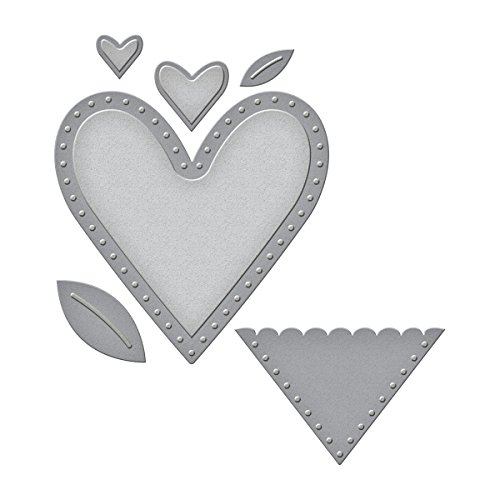 Spellbinders D-Lites Hearts Etched Dies, Brown, 17.1 x 8.9 x 0.2 cm