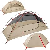 Clostnature 1-Person Tent for Backpacking - Ultralight One Person Backpacking Tent, Hiking Tents for One Man, Solo, Single Person
