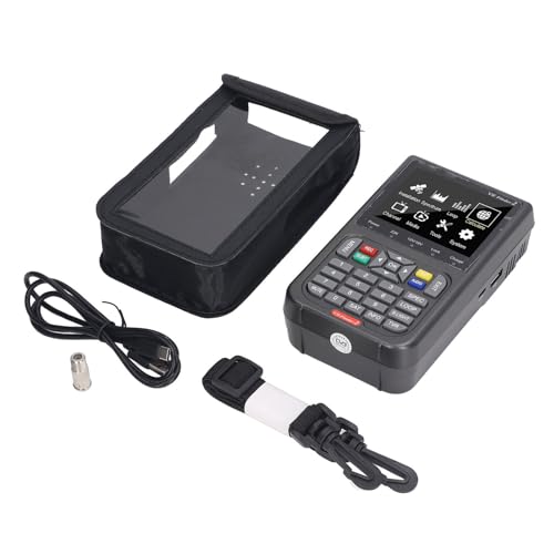 ERYUE Buscador de Satélite Digital Medidor de SeñAl Portátil Dispositivo Detección Pantalla LCD para Pruebas en el Hogar Al Aire Libre, Batería 4000 MAh, V8 Finder 2, para Pruebas en Exteriores