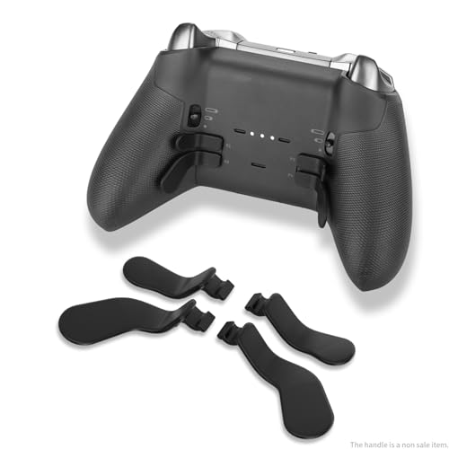 Image of CHARM FOCUS 16-in-1 Metal Thumbsticks Replacement Kits for X-box Elite Series 2, X-box Elite 2 Controller Accessories, Includes Magnetic Joysticks, Paddles, Silicone Caps, D-Pads, 1 Tool (Black)