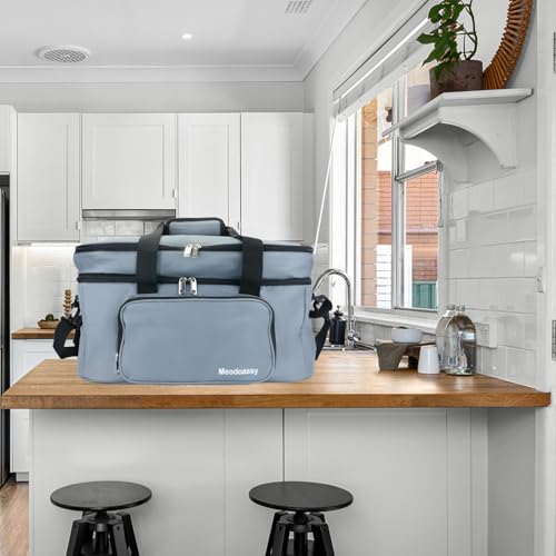 2-lagige Tragetasche für Slow Cooker, kompatibel mit Crockpot 6–8 Quart,Slow Cooker-Tragetasche für Hamilton Beach, isolierte große Slow Cooker-Reisetasche, Intensivierung für Familientreffen, Potluck