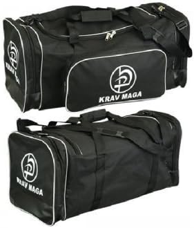 Krav Maga Black Sports Duffel Kit Bag, Black