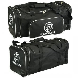 Sac polochon Krav Maga noir sacoche de sport pour équipement combat