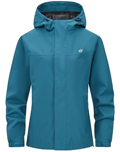 Huayuzh Softshelljacke für Damen Wasserdicht Atmungsaktiv Übergangsjacke Windjacke Regenjacke Wanderjacke Laufen Wandern