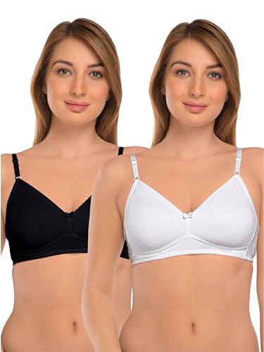 Image of DAISY DEE Women's Girls Cotton Non-Padded Wirefree Seamless Full Coverage Comfortfit Everyday Use T-Shirt Bra - NDSZN
