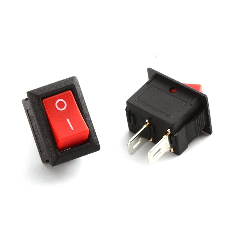 Amazon.co.jp: ボタンスイッチ 3A 250V電源スイッチ スナップ