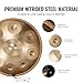 VEVOR Golden-9 22 in & 9 Notes, D Minor, Hand Pan Mallets, 440Hz Handpan Stand & Carry Bag, Steel Healing Sound Drum, Percussion Instruments for Adults Beginners Tone