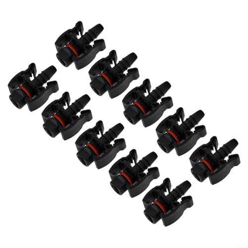 Gdfnmogo Sistema de refrigeración para manguera de conexión de manguera, conector recto, tanque de expansión ABS de retorno de agua, 10 unidades