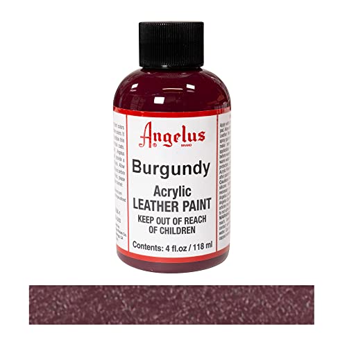 Image of Angelus Acrylic Leather Paint Burgundy 4oz