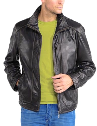 Slimfit Boys Black Fashion Leather Jacket – Casual Wear with Antique Edge2