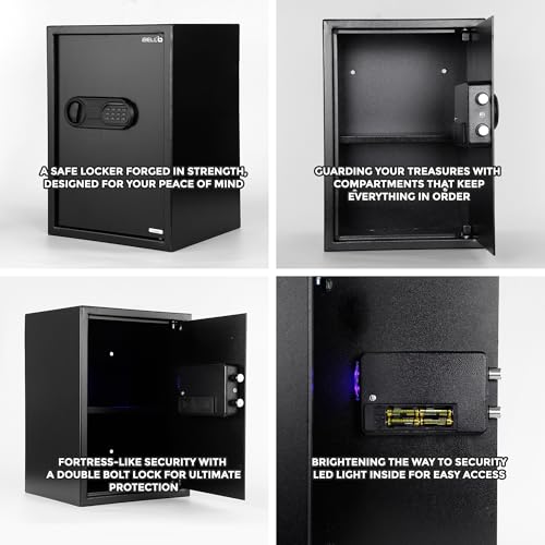 Image of IBELL SL-50S 54.25L Locker Box For Money & Jewellery,Electronic Safe Locker for Home & Office - Digital Lock with Password and Emergency Key, 500Hx350Wx310D mm,15.37kg, 1 Year Warranty (Net-43.1L)