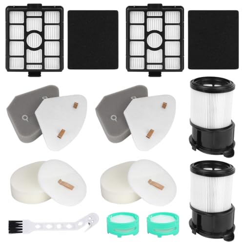 Image of Filter Replacement for Shark IP3251, IP3252, IP3253 Cordless Stick Vacuum | 2 Handheld Vacuum Post-motor Filter, 2 Dock Filter, 2 Pre-motor Filter Assembly, 2 Pre-moter Filter 2 Odor Cartridge