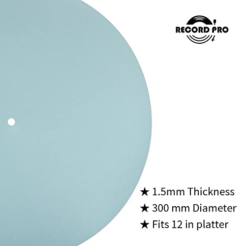 Record Master Pu Leather Turntable Mat For Vinyl Lp Record Players,Turntable Slipmat Help Reduce Noise Due To Static And Dust. Light Green #TOP1