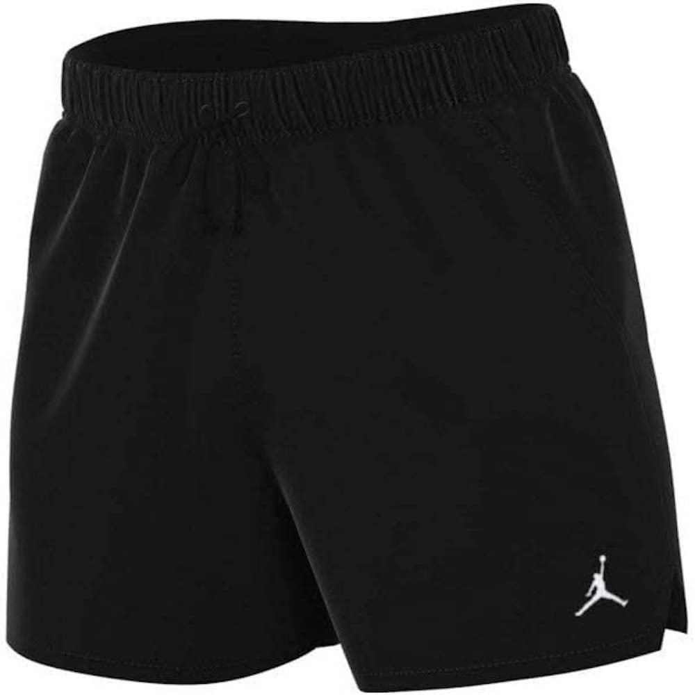 NIKE Men's J Ess Flc Shorts, 010 Black/White, L UK