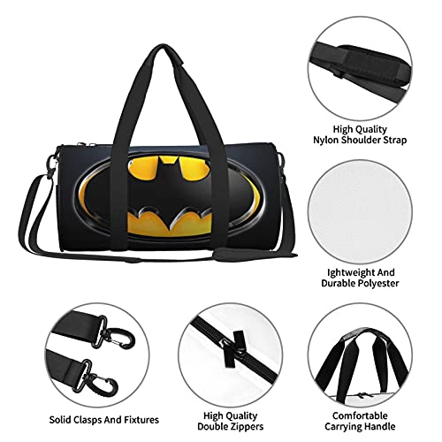 B-atman Gym Bag Unisex Large Capacity Portable Messenger Travel Weekender Duffel Sports Bag for Man and Woman
