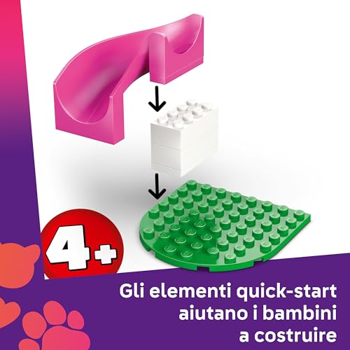 Friends Il Parco Giochi dei Cuccioli Giocattolo - con Parco con Scivolo, 2 Mini Bamboline, 3 Figure di Cani e Accessori per Animali Domestici - Regalo Creativo per Bambine da 4 Anni - 42665 - Lego - Immagine 2
