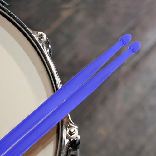 Baquetas con doble extremo para tambor azul oscuro 42 cm miniatura 6