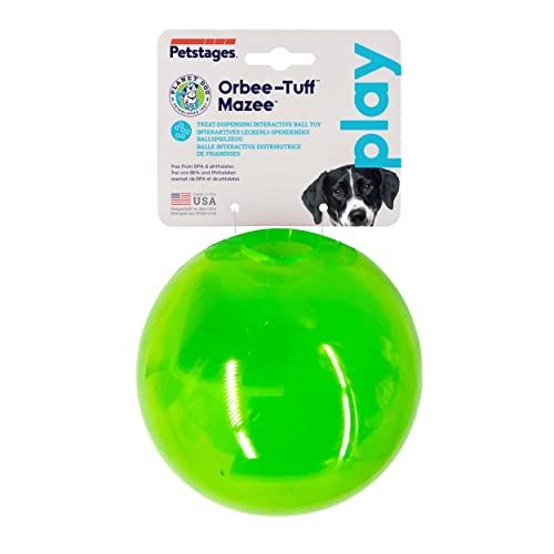 Planet Dog Orbee-Tuff Mazee - Intelligenzspielzeug für Hunde - interaktiver Snackball - Grün
