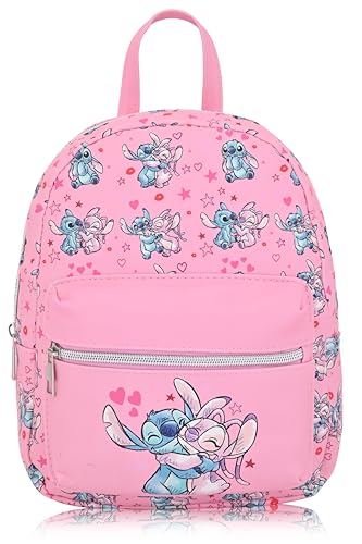 Disney Lilo and Stitch Backpack for Women, Men, Boys, Girls, Unisex | Cute PU Leather 10