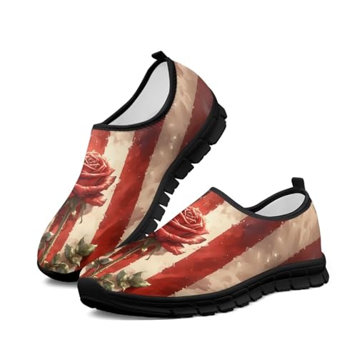 Image of Women's Loafers Slip On Slip Shoe Casual Walking Shoes Non Slip Work Shoes Mesh Athletic Sneakers