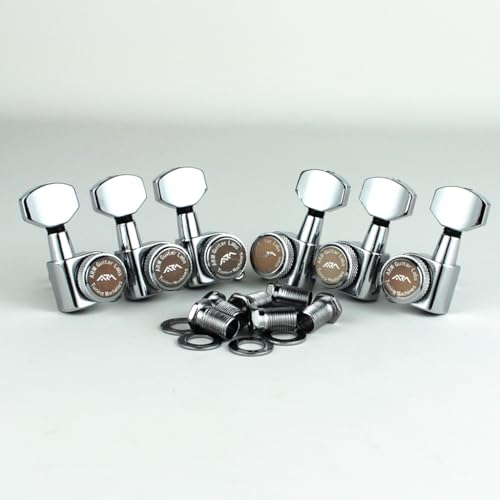 Guitar Part for ARM 1 Set Guitar Locking Tuners Electric Guitar Machine S Tuners Lock String Tuning Pegs Black (Color:CR 3R3L)