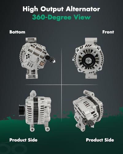 Image of SCITOO Alternator Fits for Ford for Explorer 2009-2010,for Explorer Sport Trac 2009-2010,for Mercury for Mountaineer 2009-2010, V6 4.0L, 12V 115Amp CW S6 Pulley Class 11275 9L2T-10300-BA