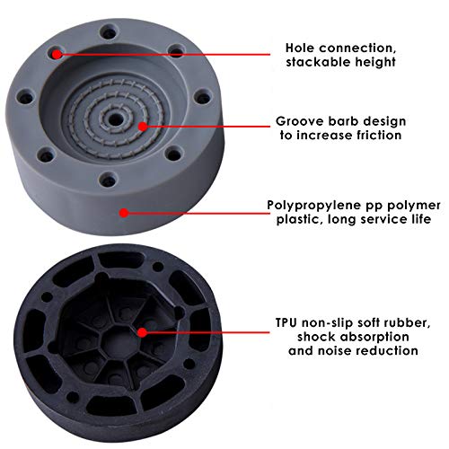 LQKYWNA 4pcs Lavatrice Piedini Antivibranti Heavy