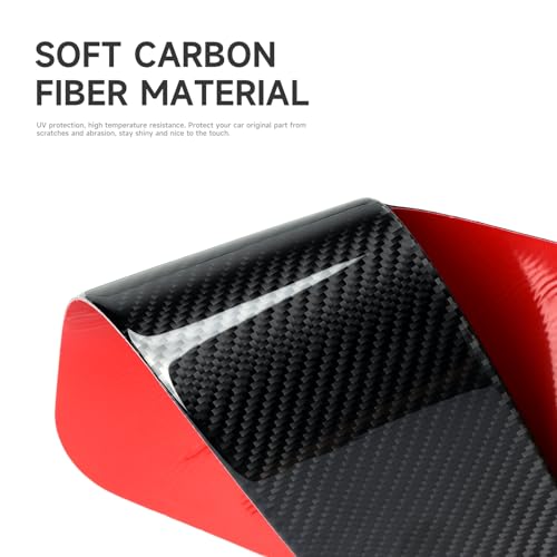 Image of Car Carbon Fiber Gear Shift Panel Side Storage Net Frame Cover Trim Decals Accessories for Ford Bronco Sport 2021 2022 2023 2024 Interior Sticker