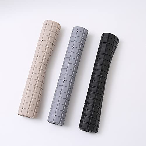 Tapis de bain antidérapant PVC gris avec ventouses et drainage