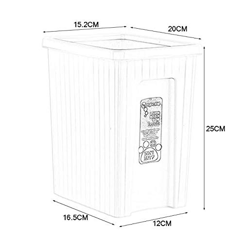Poubelle découverte en plastique compacte pour chambre 3,5L