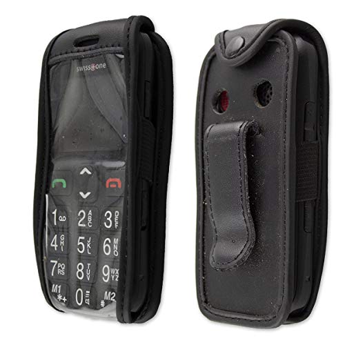 caseroxx Leather-Case with belt clip compatible with Swisstone BBM 320C made from genuine leather - Image 3