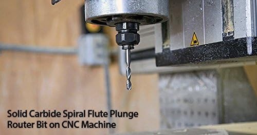 Mèche de défonceuse hélicoïdale carbure Amana Tool 46438 coupe descendante pour finition nette