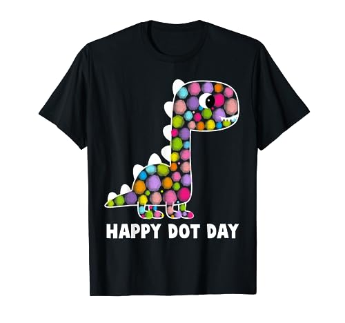 Dot Day International Dot Day Kids Girls Dinosaur Dot Day T-Shirt