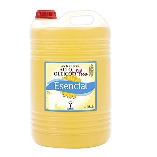 ACEITE DE GIRASOL ALTO OLEICO ESENCIAL PLUS 25 LITROS (1 GARRAFA)