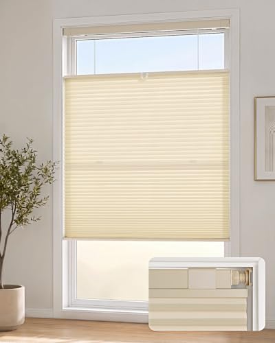 Lazblinds TDBU Cellular Shades, 39" W X 64" H, Beige