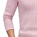 Qolkmuiy-GJ Men's Lightweight Patterned Knitted Sweatershirt Crewneck Cable Knit Pullover Casual Twist Textured Sweaters (Pink,Medium)