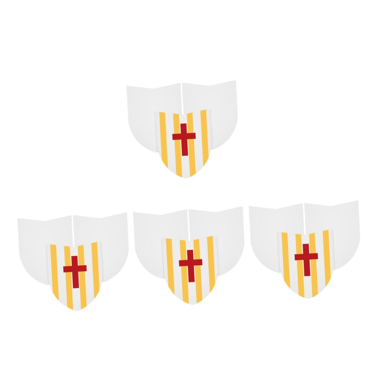 HANABASS 40 Pezzi Scudi per DIY Scudi Vuoti Piccoli Giocattoli per Feste e Cosplay con Design Retrò Realistico Facili e Sicuri