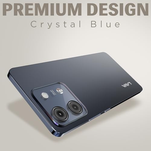 Image of Lava Bold N1 Lite (Crystal Blue, 3 GB RAM, 64 GB Storage) | 6.75 inch HD+ Display | 13MP AI Dual Rear Camera | 5000 mAh Battery | Secure Face Unlock | Fingerprint Reader | Charger & Phone-Cover in Box