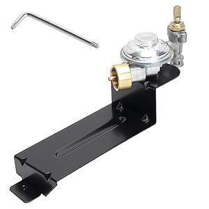 BMMXBI 80476 Valve & Regulator Assembly Replacement for Weber Q200 Q220 Series Gas Grills (2003-2013), Grill Valve Regulator for Weber 394001 396000 396001 396002 566001 566002 566801 567798
