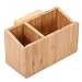MobileVision Bamboo Caddy Add-On for Bamboo Charging Station Organizers; Compartment and Cubby Space fits pens, Keys, and Other Small Stationary Items