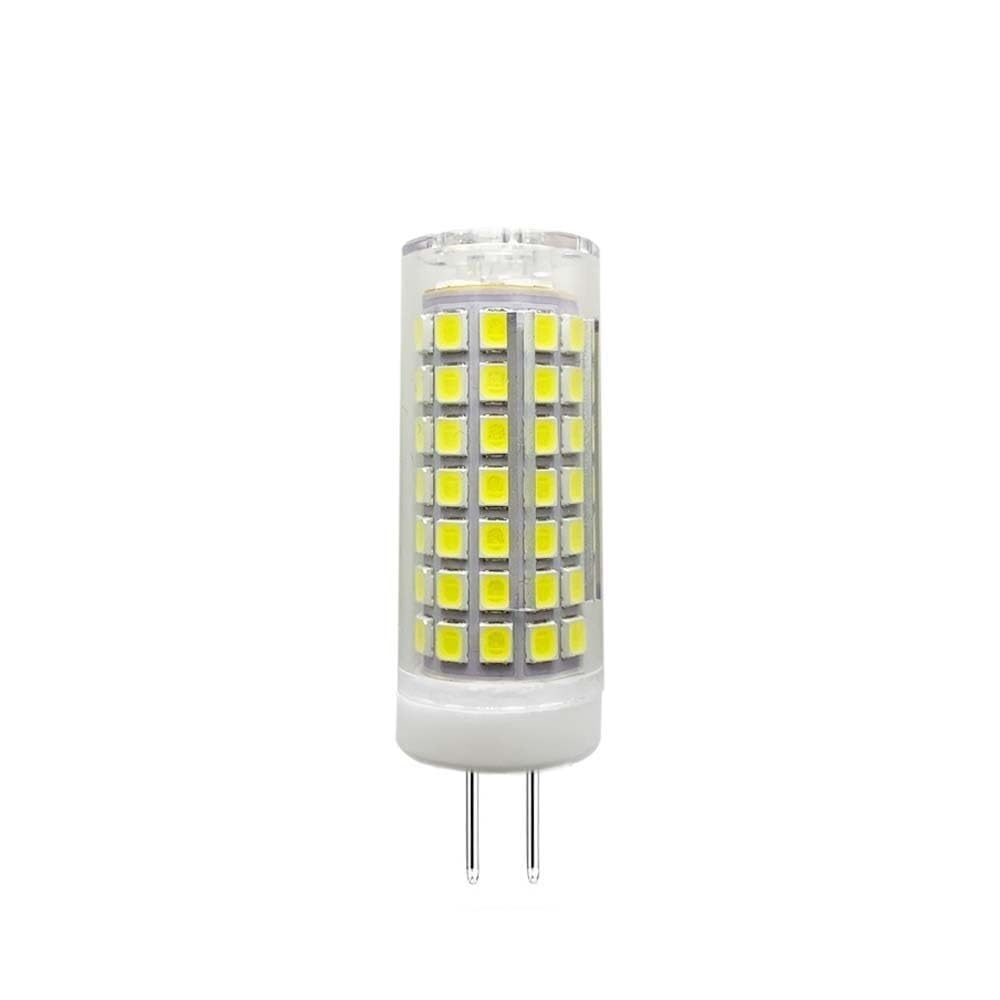 HHF Illuminazione domestica, Confezione da 10, Lampadina LED a Mais AC220V 9W 88LED-2835SMD G4/G9/E14 Lampada in Ceramica Dimmerabile Senza Sfarfallio(Warm white,G4 220V)