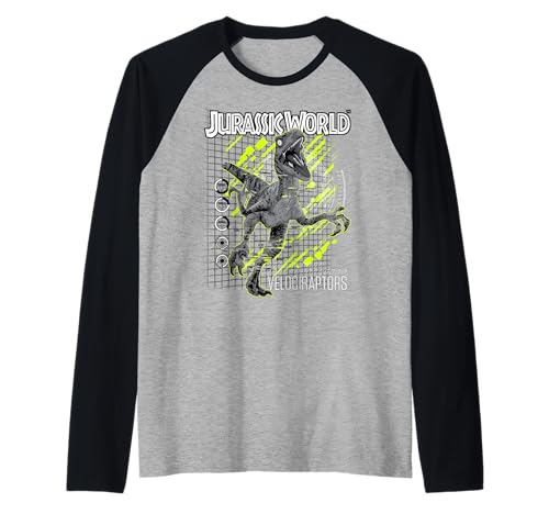 Velociraptor Jurassic World haut de baseball vêtement dinosaure pour homme et femme